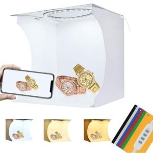 Portable Folding Mini 3 Modes Dimmable LED Ring Light Box